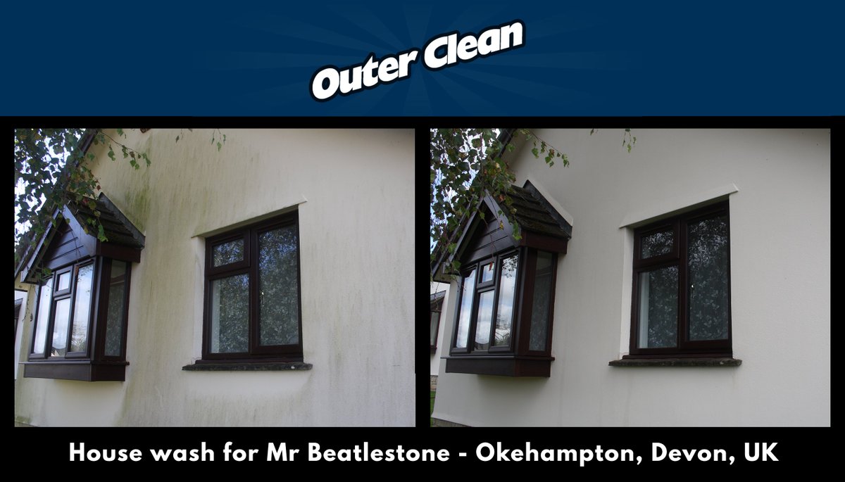 OuterCleanUK's tweet photo. @OuterCleanUK - House wash for Mr Beatlestone - Fearne Meadow, Okehampton, Devon, UK https://t.co/MC3yY9lkYR
