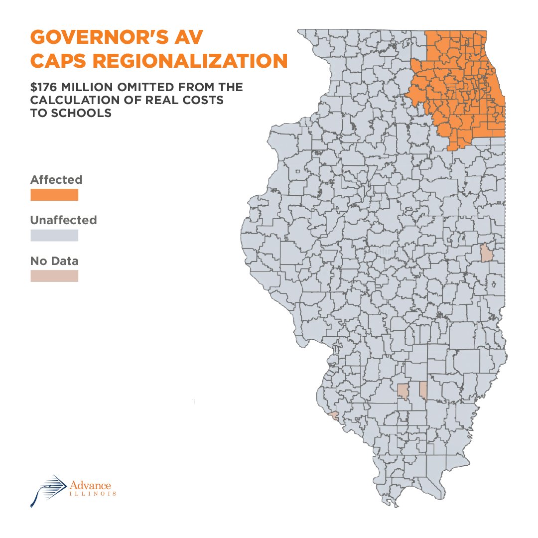 advanceillinois's tweet image. The Governor's AV of SB1 does not accurately capture the costs of public education in Illinois. #SB1 #teamoverride
