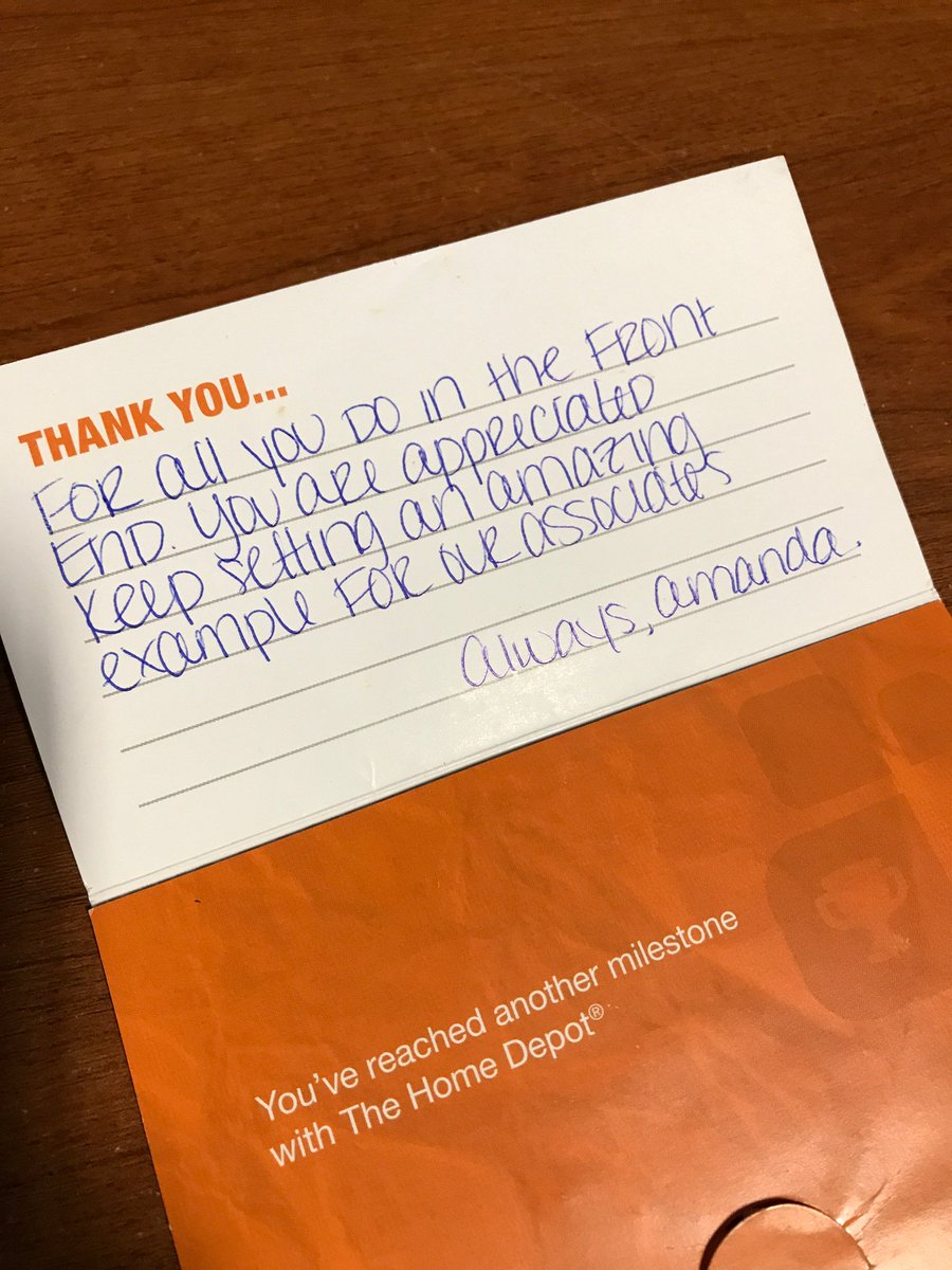ACM_0950's tweet photo. A BRONZE Homer Award for my Head Cashier Stephanie-- Thank you for all your help in the Front End. You are amazing! 🥇❤️ @THD_Passaic0950 https://t.co/S2d2dtCUup