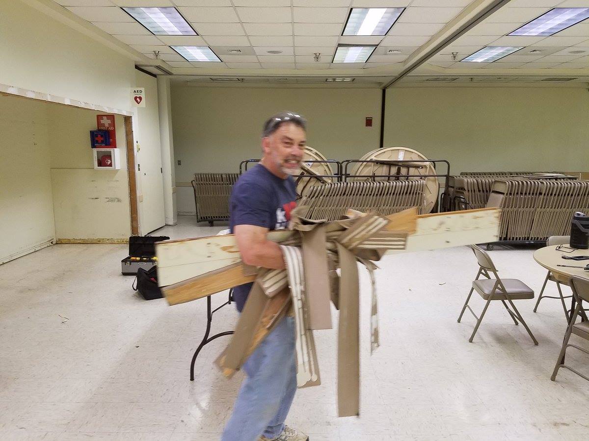 EbenezerUMC's tweet photo. What are you doing Saturday? Doesn't demo work sound fun? Only 4 spots left on our Micah 8/19 demo team. Register: https://t.co/9FSdjLAHwF https://t.co/SyPETyvcvR