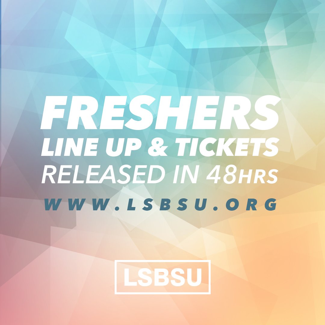 southbanksu_'s tweet photo. Getting excited? It is only 48 hours until we release our ticketed Freshers events at 12pm on 17th August. #LSBUFreshers https://t.co/Pkbb1G5tzq