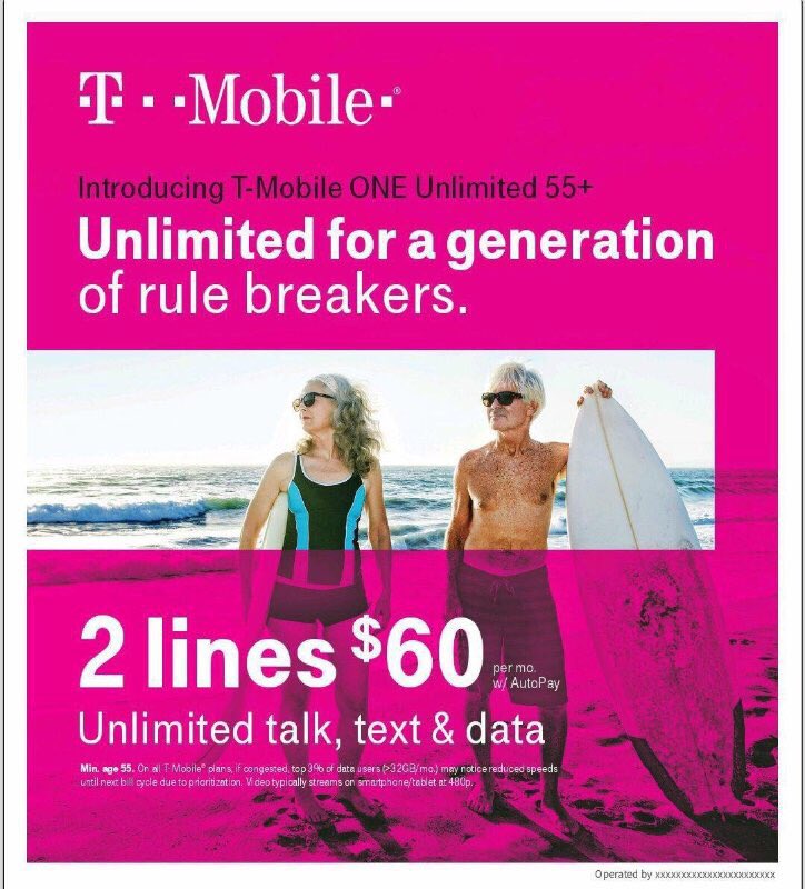What an amazing plan from <a href="/TMobile/">T-Mobile</a>  for those who are 55+! 💪🏻🎉 Come join the wireless revolution on the #1 network in all the land!