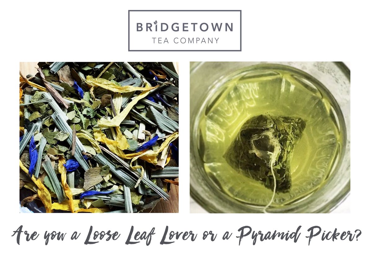 With the successful launch of our new Bridgetown Tea Company: We are curious- what is your favourite Loose Leaf or Pyramids? #bridgetowntea