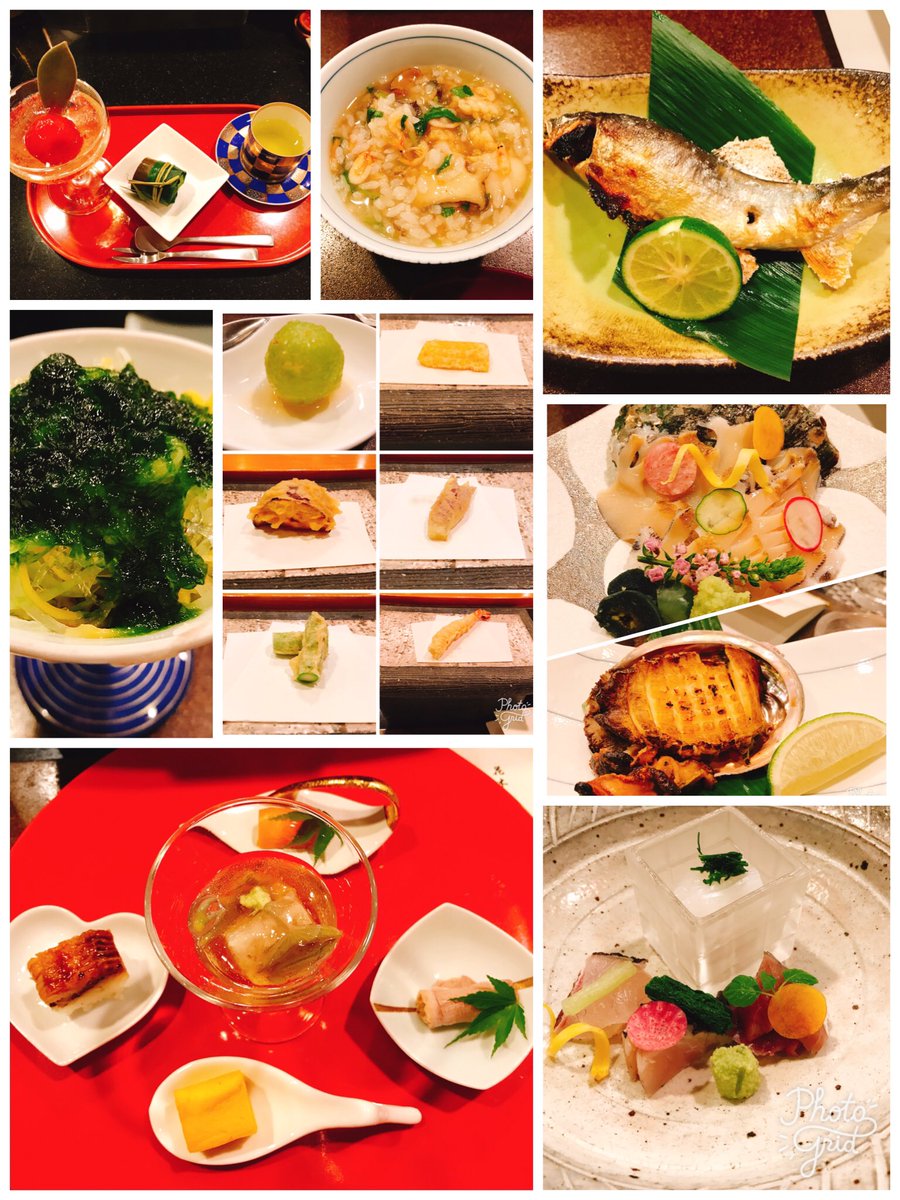 たかりん お食事はホテルの中の日本料理のお店 花木鳥 とっても美味しかった お腹いっぱい ビール飲み過ぎ エクシブ山中湖サンクチュアリ ヴィラ