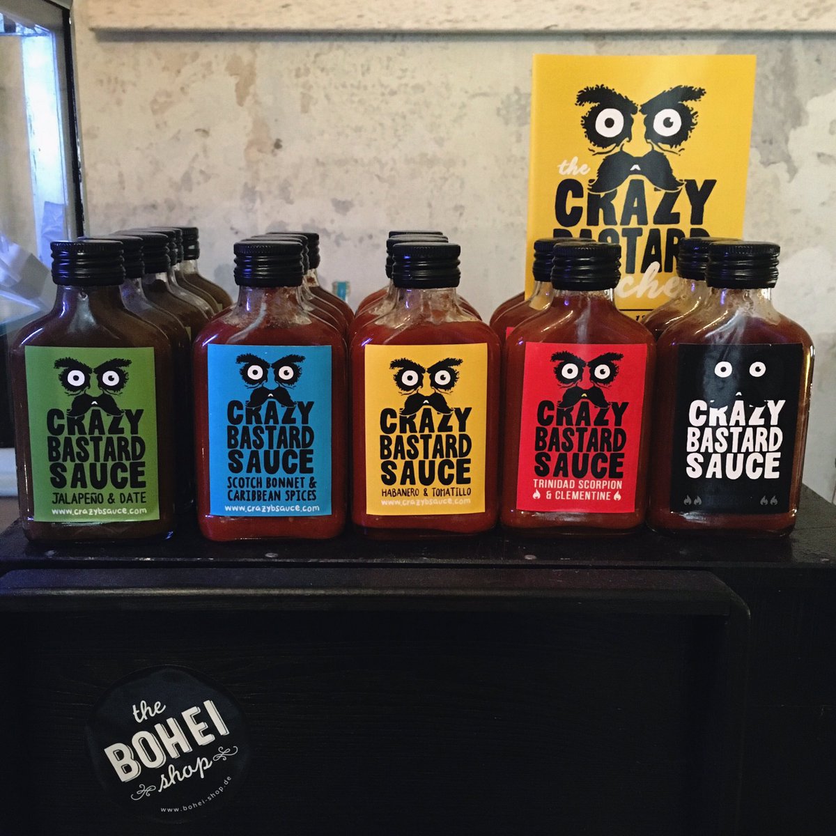 We have crazy <a href="/bastardsauce/">Crazy Bastard Sauce</a> for sauce lovers! ❤️
Very unique flavors, delicious, hot and 100% natural. 
#boheishop #crazybastardsauce