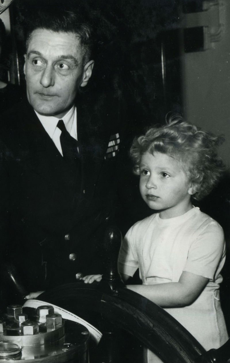 Happy birthday to HRH The Princess Royal! Here is a young Princess Anne on board the royal yacht Britannia. 