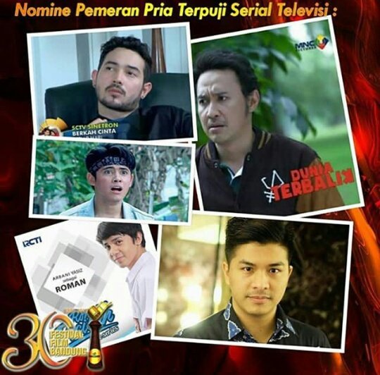 Pemeran Pria Terpuji: 
"Arbani Yasiz" asikk masuk nomine, so proud of you ban <a href="/arbaniyasiz/">Arbani Yasiz</a> #FFB2017 <a href="/ffb87/">IG: @FESTIVALFILMBANDUNG</a>, doakan yg terbaik ya guys🙏