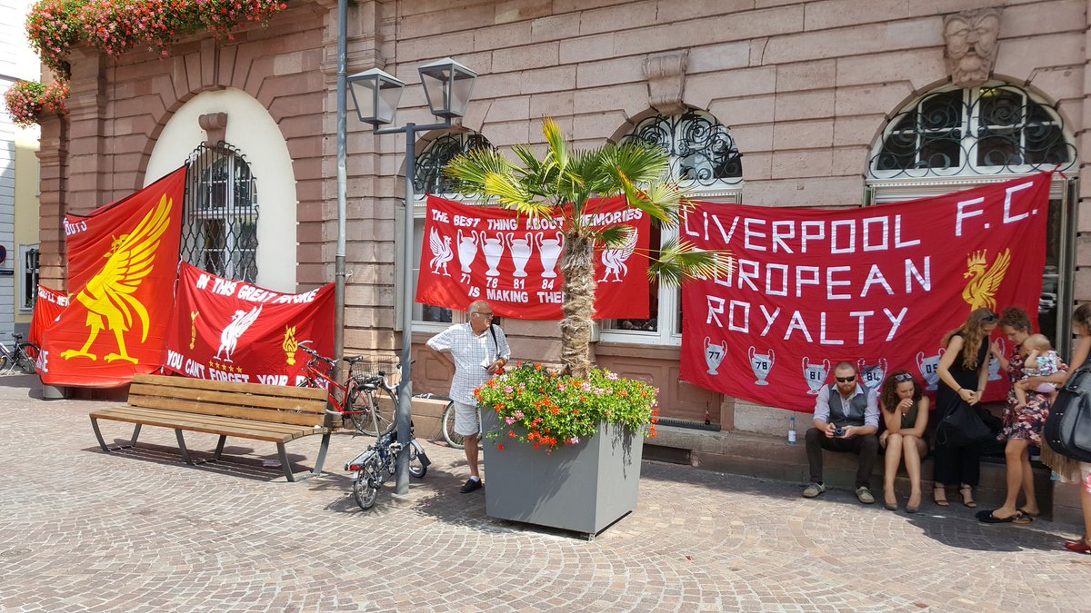 The Redmen Tv On Twitter Liverpool Banners And Flags Getting