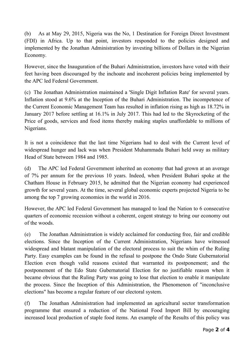 Peoples Democratic Party [PDP] has lambasted the All Progressives Congress [APC] over recent claims that it squandered the economy of the country.