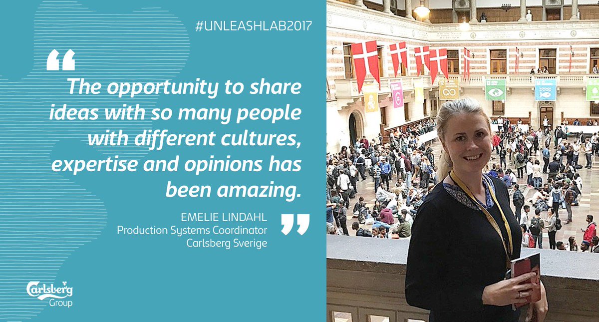 CarlsbergGroup's tweet photo. As @UNLEASHlab enters its 4th day – the talents have begun sharing insights ahead of co-creating solutions to the #SDGs #UNLEASHLAB2017 https://t.co/ubcWrVZVop