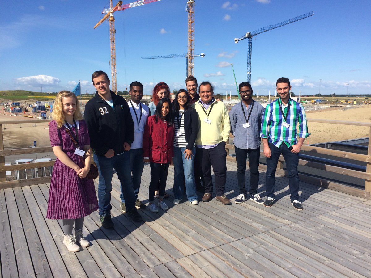 brightnesseu's tweet photo. Students from the @UU_University summer course in 'Applications of #Photons and #Neutrons in #NaturalScience' visiting @essneutron https://t.co/eizjyOayeu