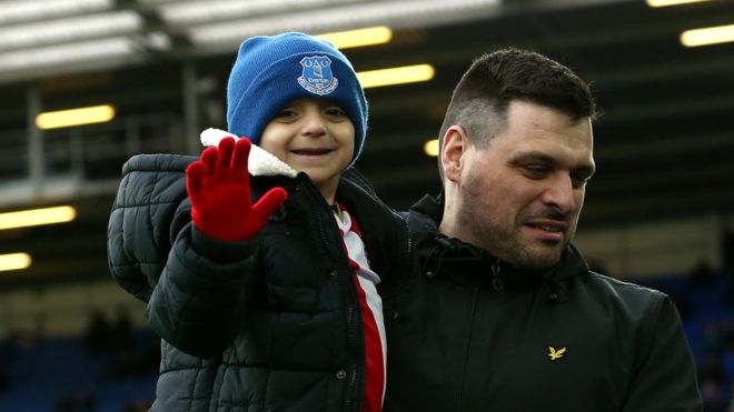 BBCSport's tweet photo. A special charity match in memory of a little hero.

The stars will be out for Bradley's Blues &amp; The Lowery Legends https://t.co/FaLwsQszYh https://t.co/HF0GPF78jl