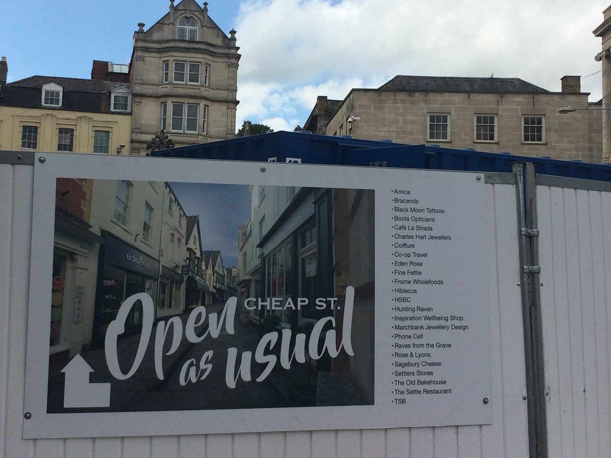Cheap Street is open as usual! #frome #cheapstreet