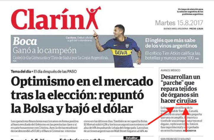 richardsaidman's tweet photo. En serio @clarincom?, en la #tapa?, posta? No dejan de sorprender https://t.co/IZIap3JvpH