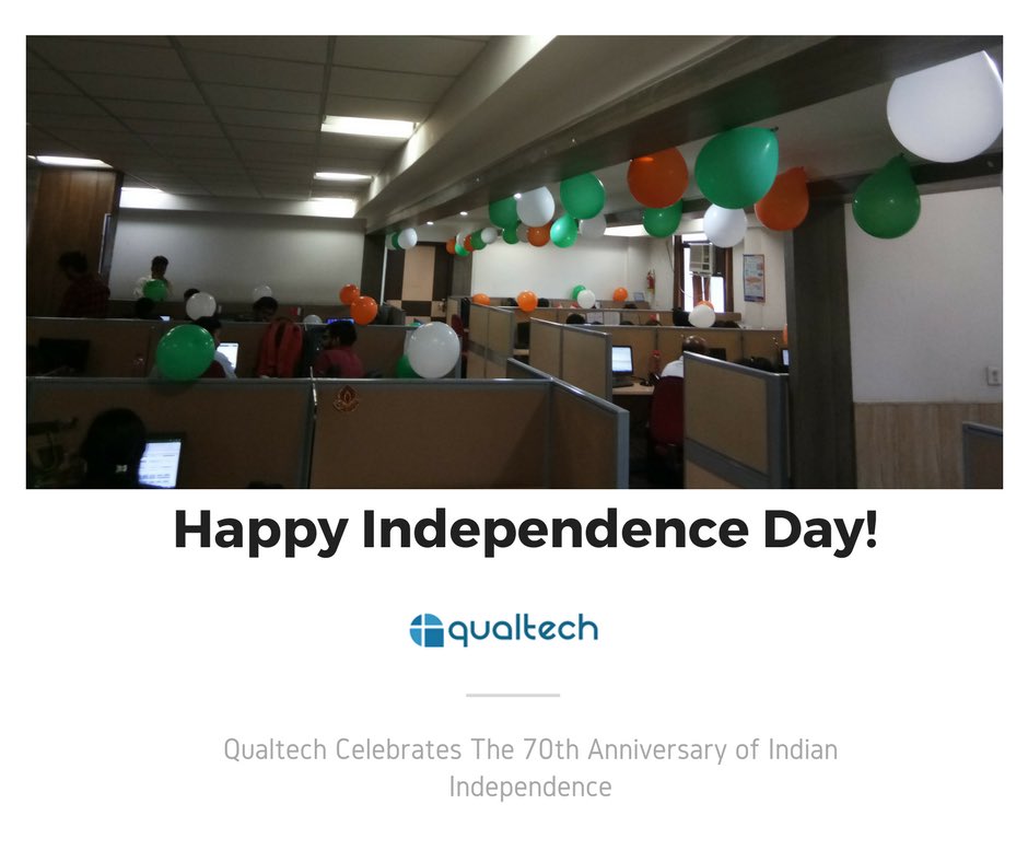 qualtechEDGE's tweet photo. Happy Independence Day! #independenceday #jaihind #qualtechedge https://t.co/2lWJSjHQbA