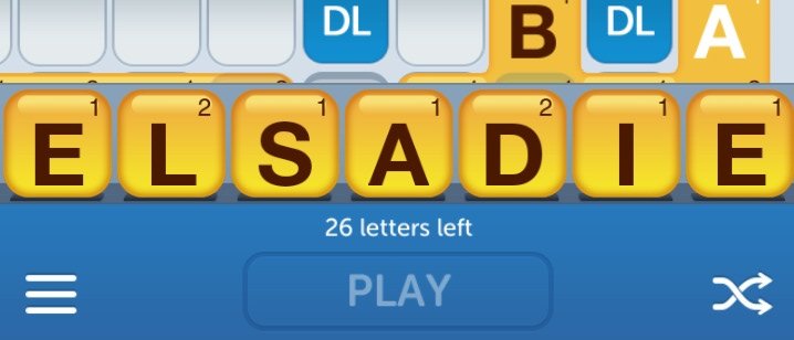 keepmeposted25's tweet photo. This is how my letters were shuffled when I logged into Words today 😅😅 #evilapp https://t.co/kVXS5ELVhI