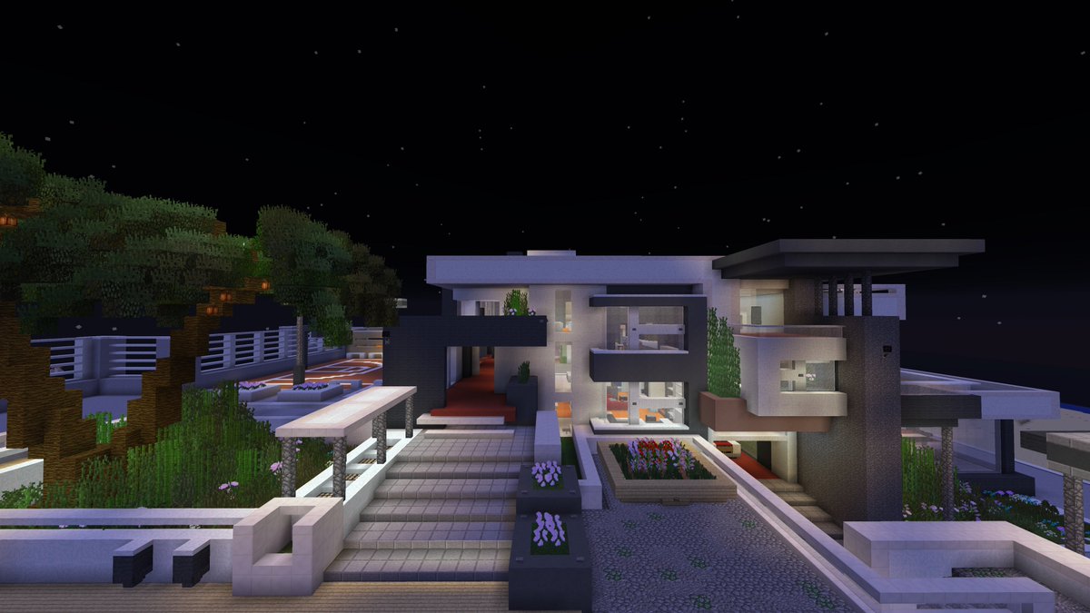 KillzBuilds's tweet photo. A modern house I built a while ago with interior, still need to finish the surroundings but here are some screenshots :) https://t.co/qkujwkm0Dq