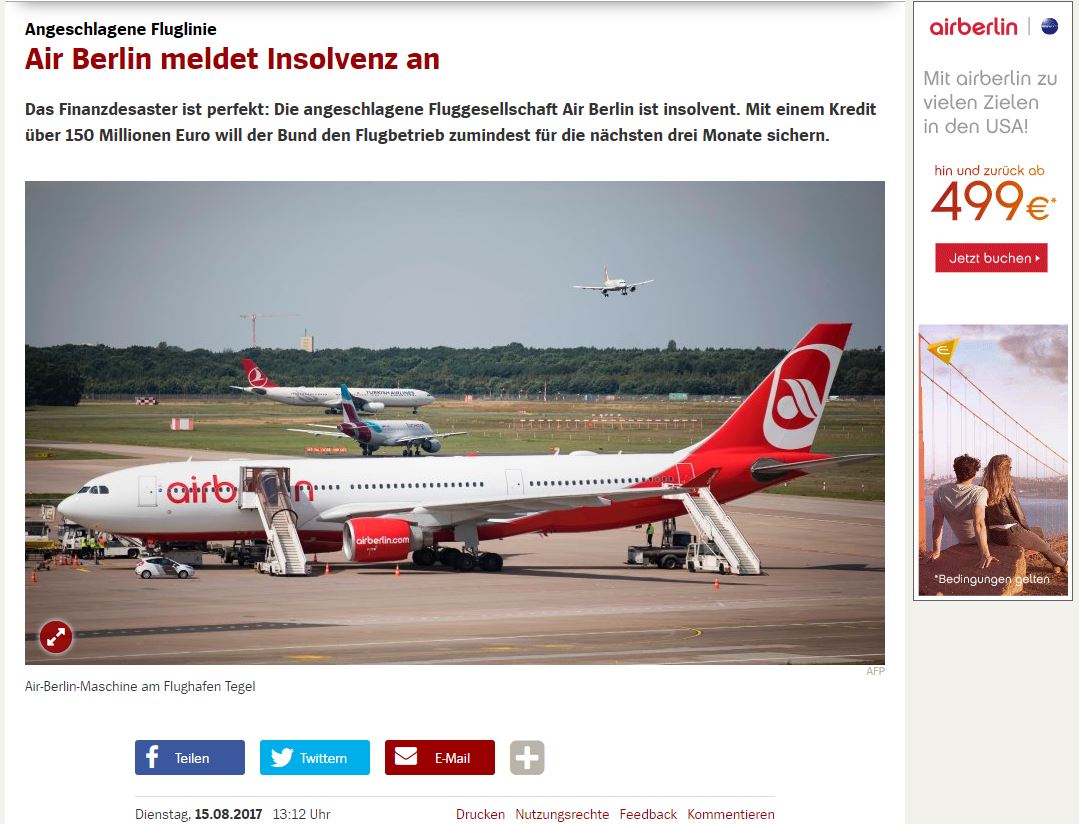 _martinstenzel's tweet photo. @airberlin Mit Werbung gegen die Insolvenz! 😄 https://t.co/CfMySW54cL
