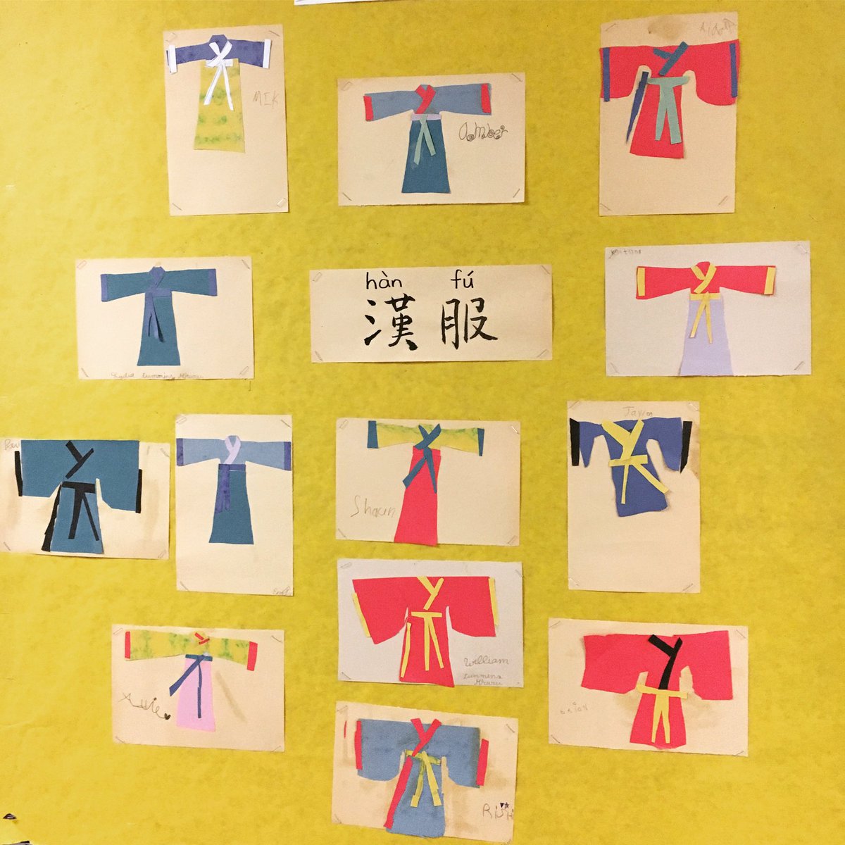 gomandarin's tweet photo. Artcraft by our summer camp students!! #hanfu #汉服 one of the traditional clothing of the Han people. https://t.co/SJ90yvNw3C