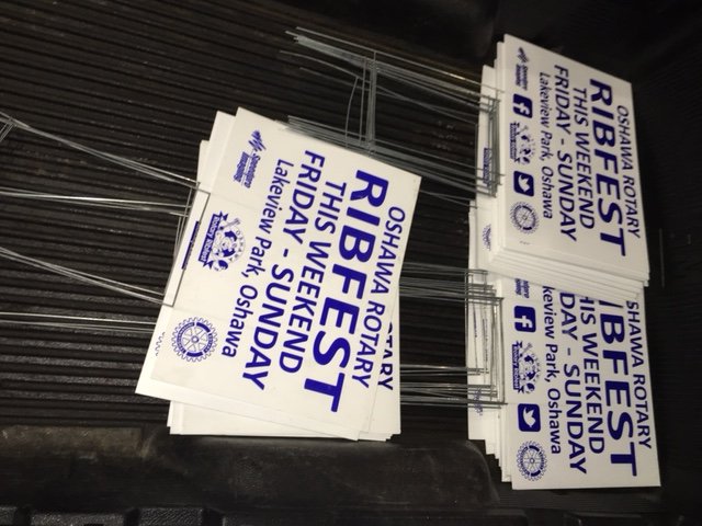 Let us know where you see our signs.  #oshawa #ribfest August 18-20, 2017