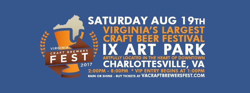 VirginiaBeerCo's tweet photo. Heading to @VaCraftBrewFest this weekend in Cville? We are + we're bringing all the beers & cheers! #vcbf17 #VAbeer
https://t.co/Qq8D9Pr45v https://t.co/SUafreArOI