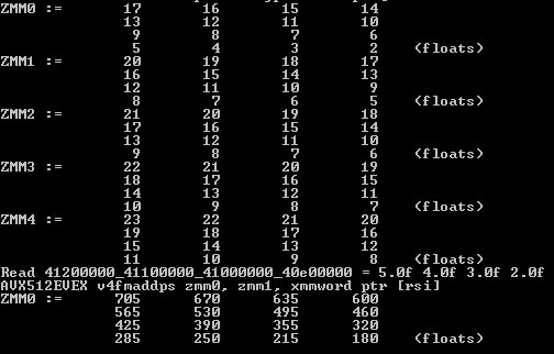 InstLatX64's tweet photo. #Intel released Software Development Emulator 8.90 with working #KnightsMill support (QFMA, QVNNI, VPOPCNT) on SKX https://t.co/QD007n5n7x https://t.co/OZaqpqn9eY