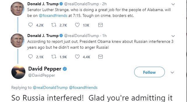 Angry_Staffer's tweet photo. It would be a shame if this tweet POTUS thought he deleted got RT'd a bunch of times. 

¯\_(ツ)_/¯ https://t.co/me45ipZZio