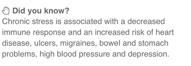 CvidAwarenessUk's tweet photo. Chronic Stress and decreased Immune response is linked!!! #ThinkZebra #ThinkCvid #ChronicStress https://t.co/z0zPFaFTkl