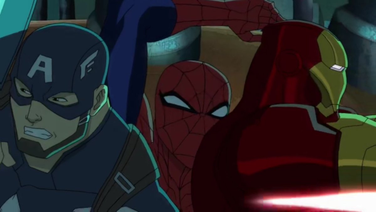 FlagManCap's tweet image. "Hey kid.. We heard you could use some help." Cap And Iron Man go back to back squishing Peter between them

#OpenRp #SpiderMan