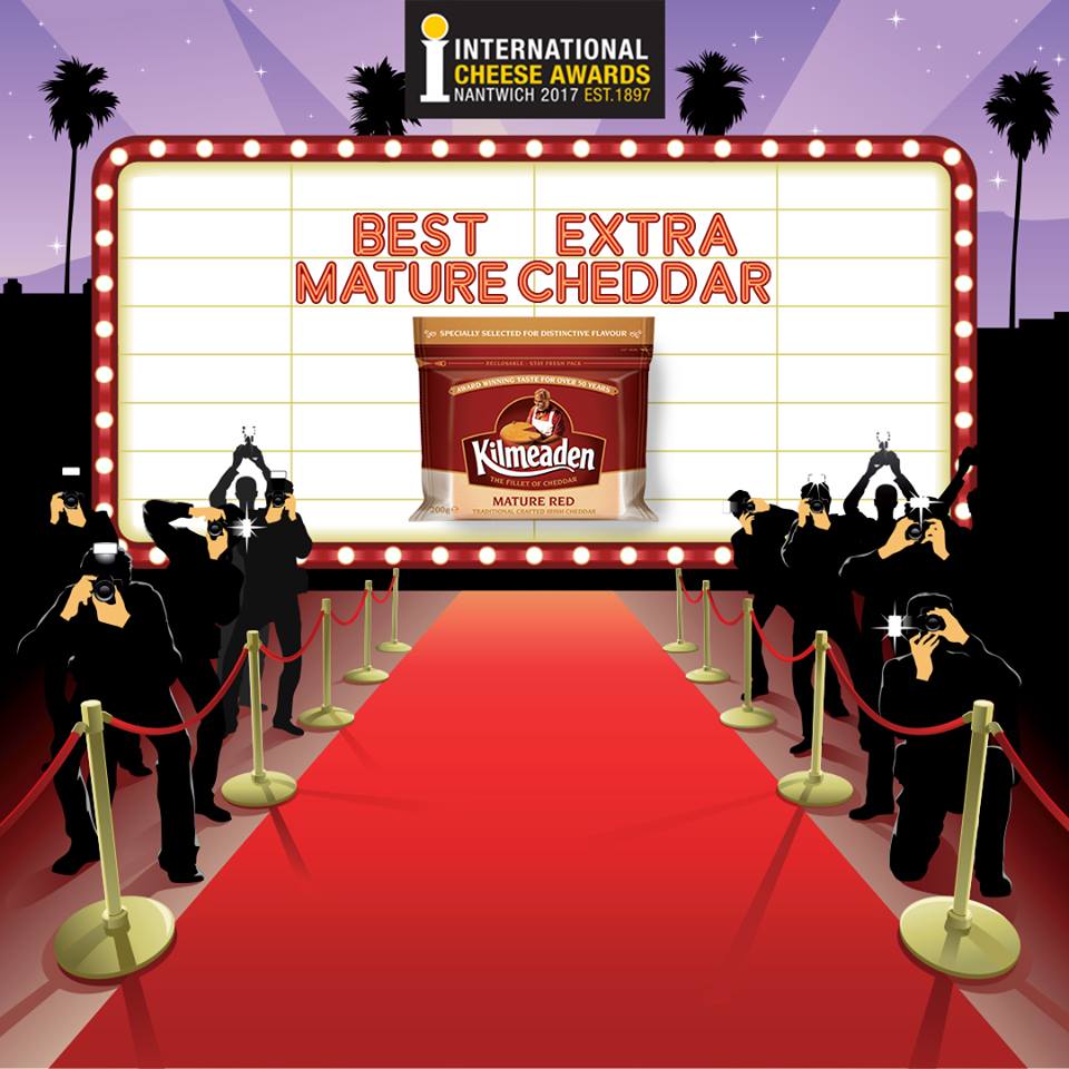 We are delighted to announce Kilmeaden has been judged as the best Extra Mature Cheddar at the International Cheese Awards in Nantwich!