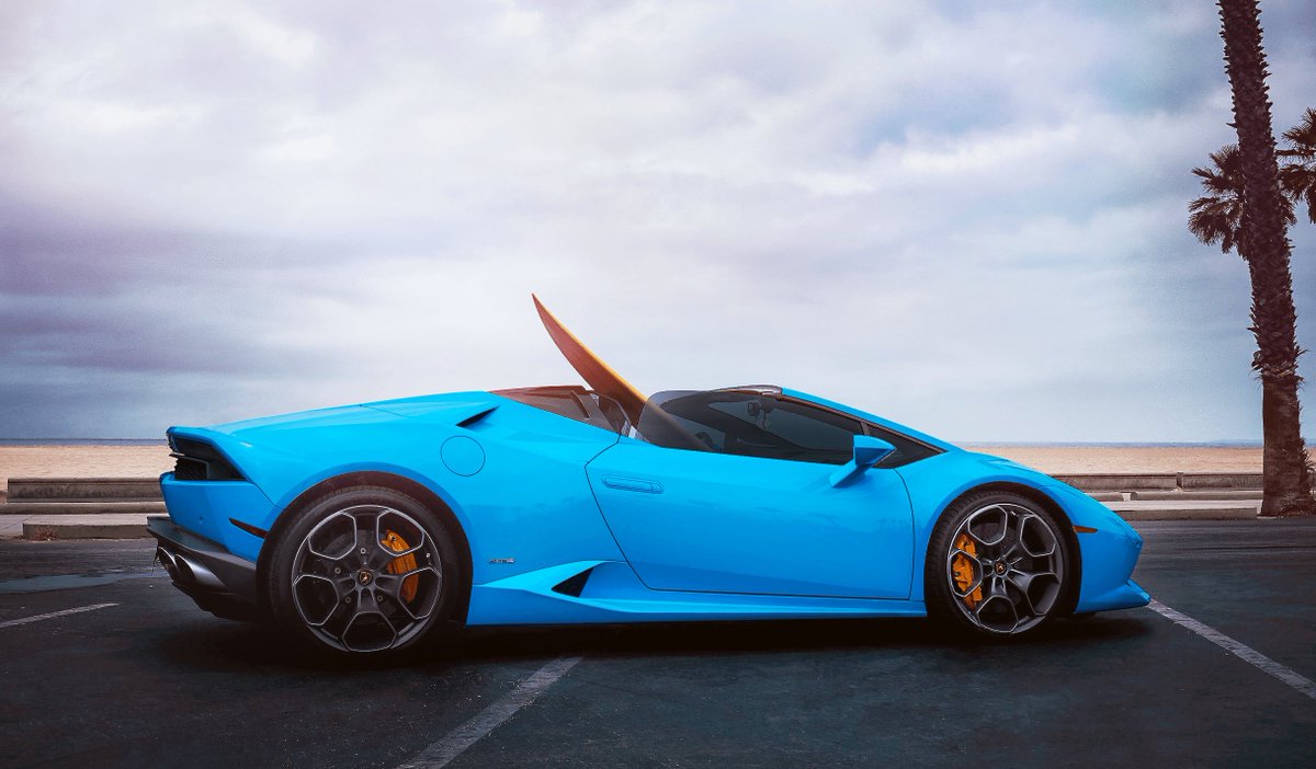 Lamborghini's tweet photo. August, Lamborghini style. Enjoy your summer! https://t.co/8I8NLD49uw