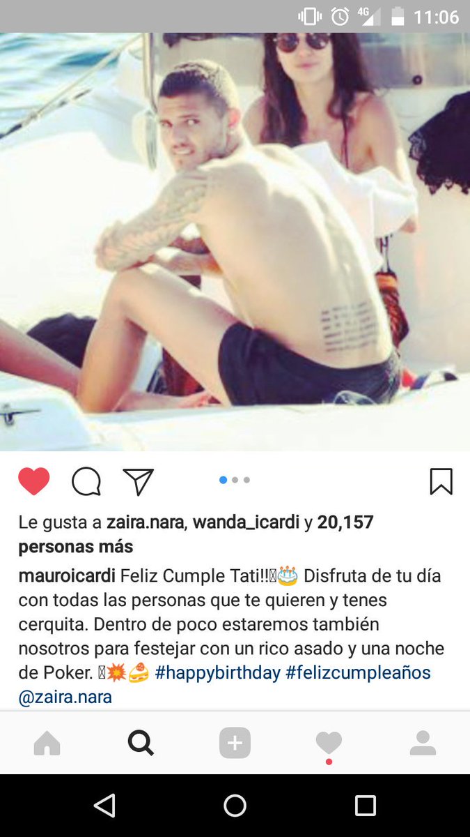 TodoPorZaira's tweet photo. Saludo de @MauroIcardi a @zairana por su Cumpleee .. #FelizCumpleZaira https://t.co/pM9AReu2on
