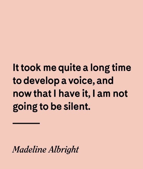 Don't allow the evil in this world to silence your voice. Now more than ever you need to use it! Speak up! #iwillnotbesilent #oneloudvoice