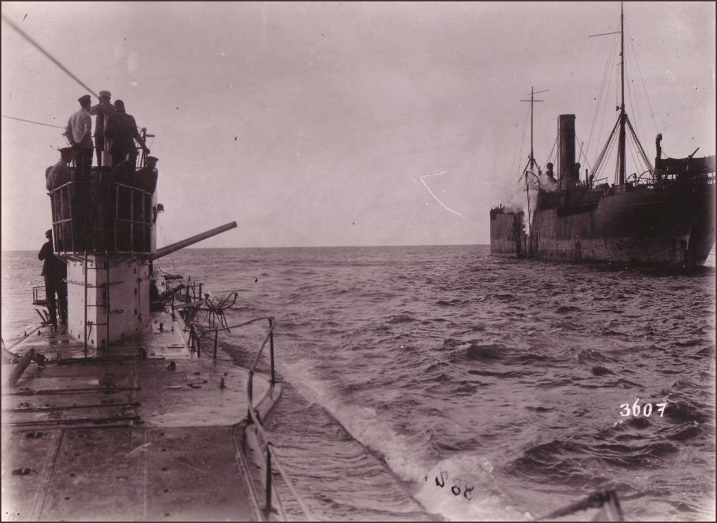 Picture of SS Parkgate in 1916 Parkgate, on a voyage from Matla to Gibraltar in ballast, was sunk by gunfire by the German submarine U 35. 16 lives were lost. A shot from the 105mm deck gun to hasten her sinking.