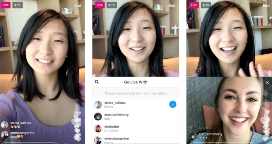 Instagram tests split-screen feature for live vids coz hanging out together is SO last week goo.gl/cVbgvx #live #video #social