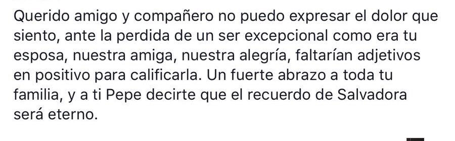 Querido amigo y compañero.