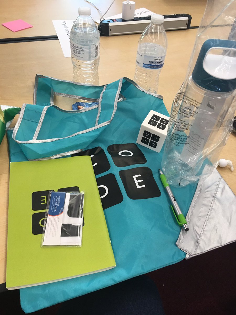 KaraKrisanda's tweet image. Learned a TON, met some great people and won some swag! #edcampCode