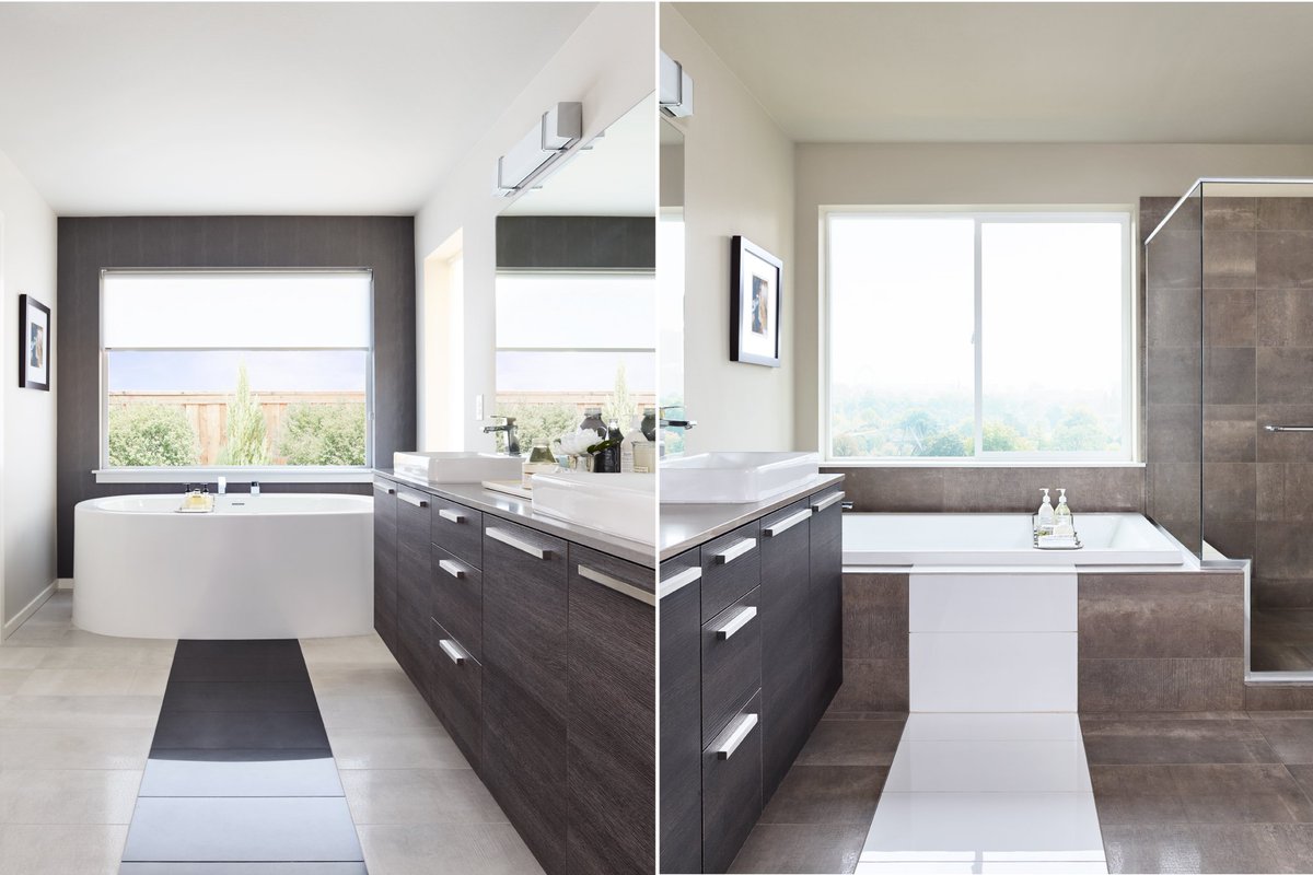mainvuehomes's tweet image. Does your dream, master en suite bathroom boast a stand alone or a built-in soaking tub? #DreamHome #DesignerBathrooms #MainVueHomes