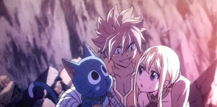 anime scenes 💕 on X: Natsu: The guild is our family right? Happy:  Aye! Lucy: Right! (Fairy Tail: Dragon Cry)  / X