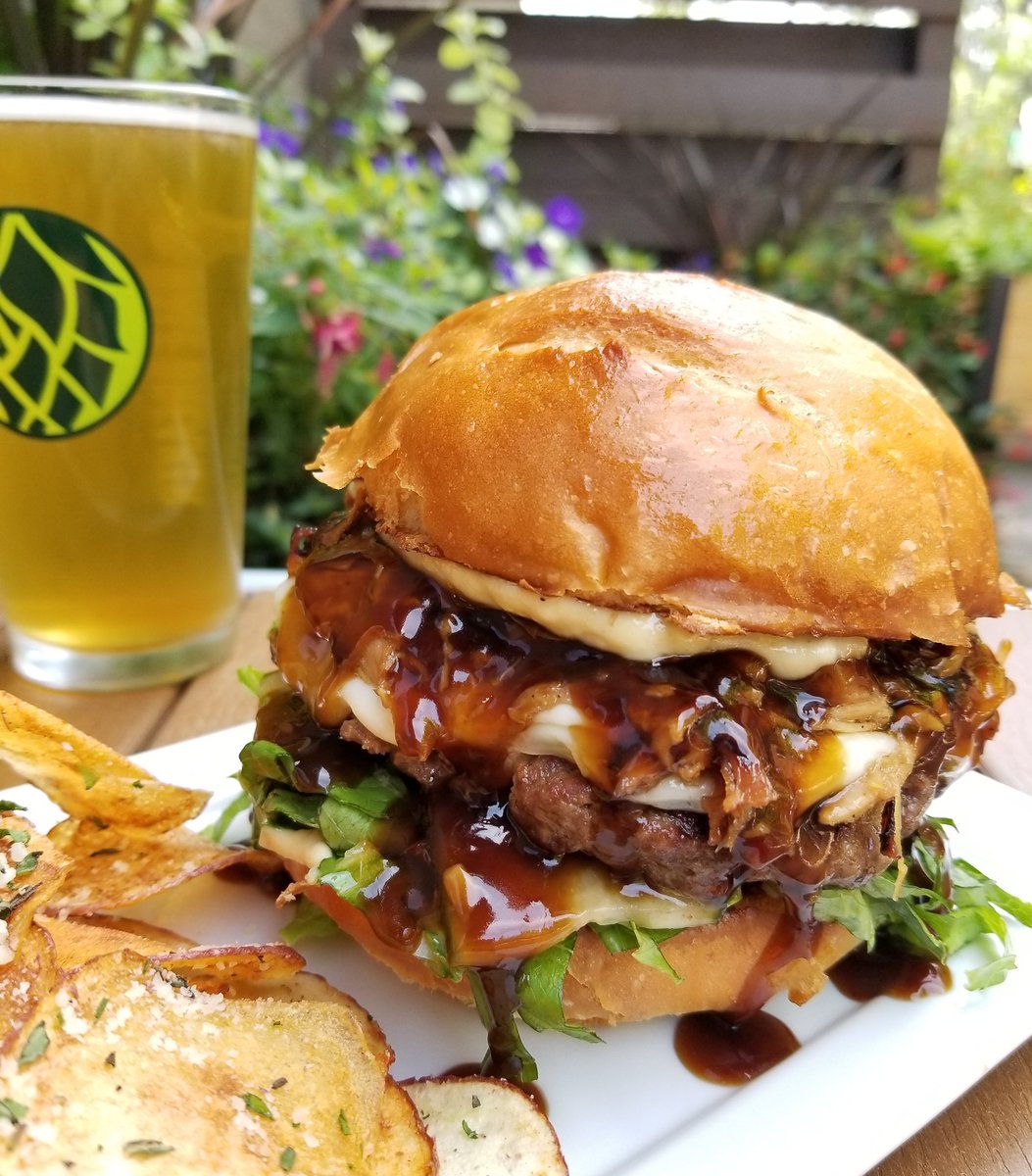 Chef's Burger of the Moment at Downriver! #Spokane #burger #whatachefeats #foodie