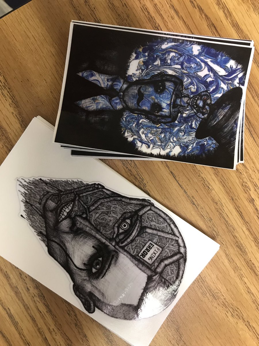 BenBreeden4's tweet photo. Hit me up if you want to buy a sticker that I made! (The blue one is 3$ and the gray one is 4$) https://t.co/oXt8Ypp4qL