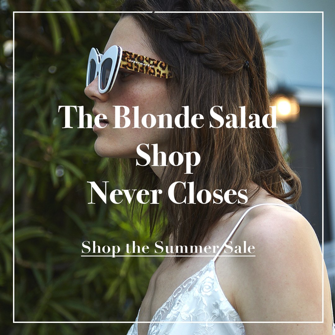 We are open! Go on shop.theblondesalad.com 🌟 shop.theblondesalad.com