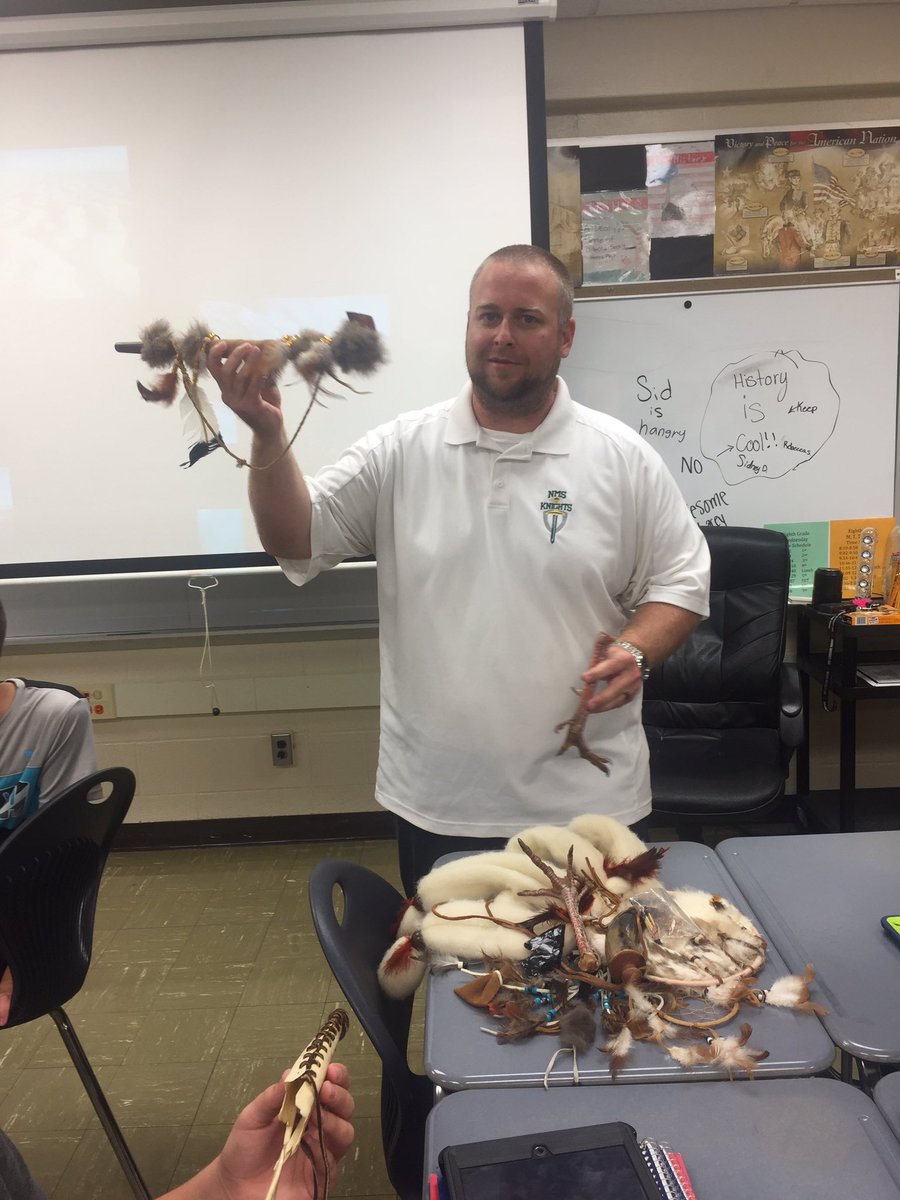 NMS_Knights's tweet photo. @Mbevins8 shares tools Native Americans used to survive! #bringinglearning2life https://t.co/WNHW1FjI46