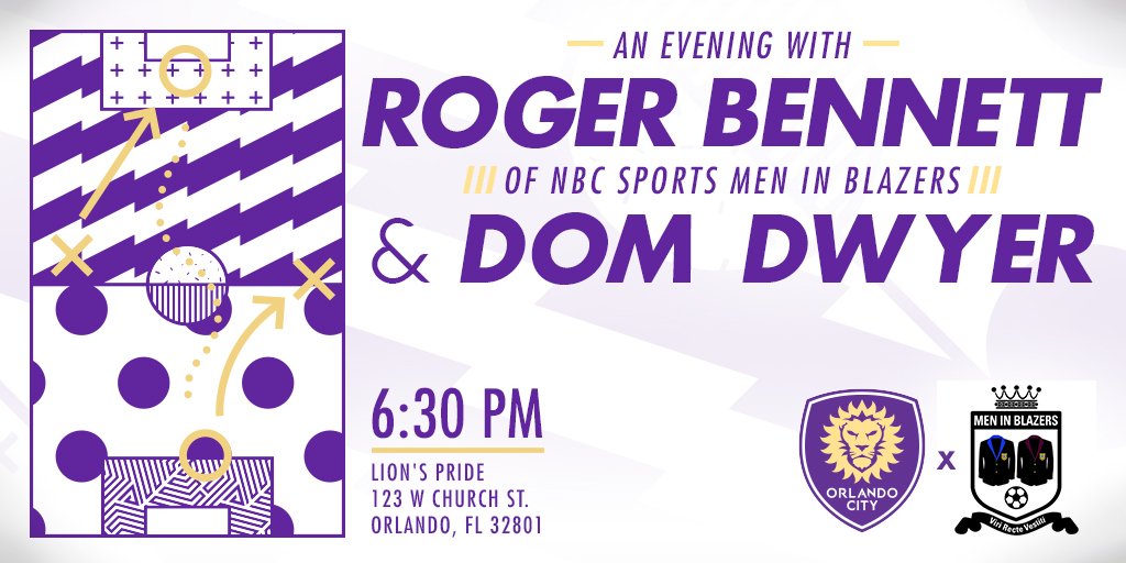 You can't beat a Thursday night with @rogbennett and @Ddwyer14 at @LionsPrideOrl.   🎟 Free Admission https://t.co/kXedAXLPfP