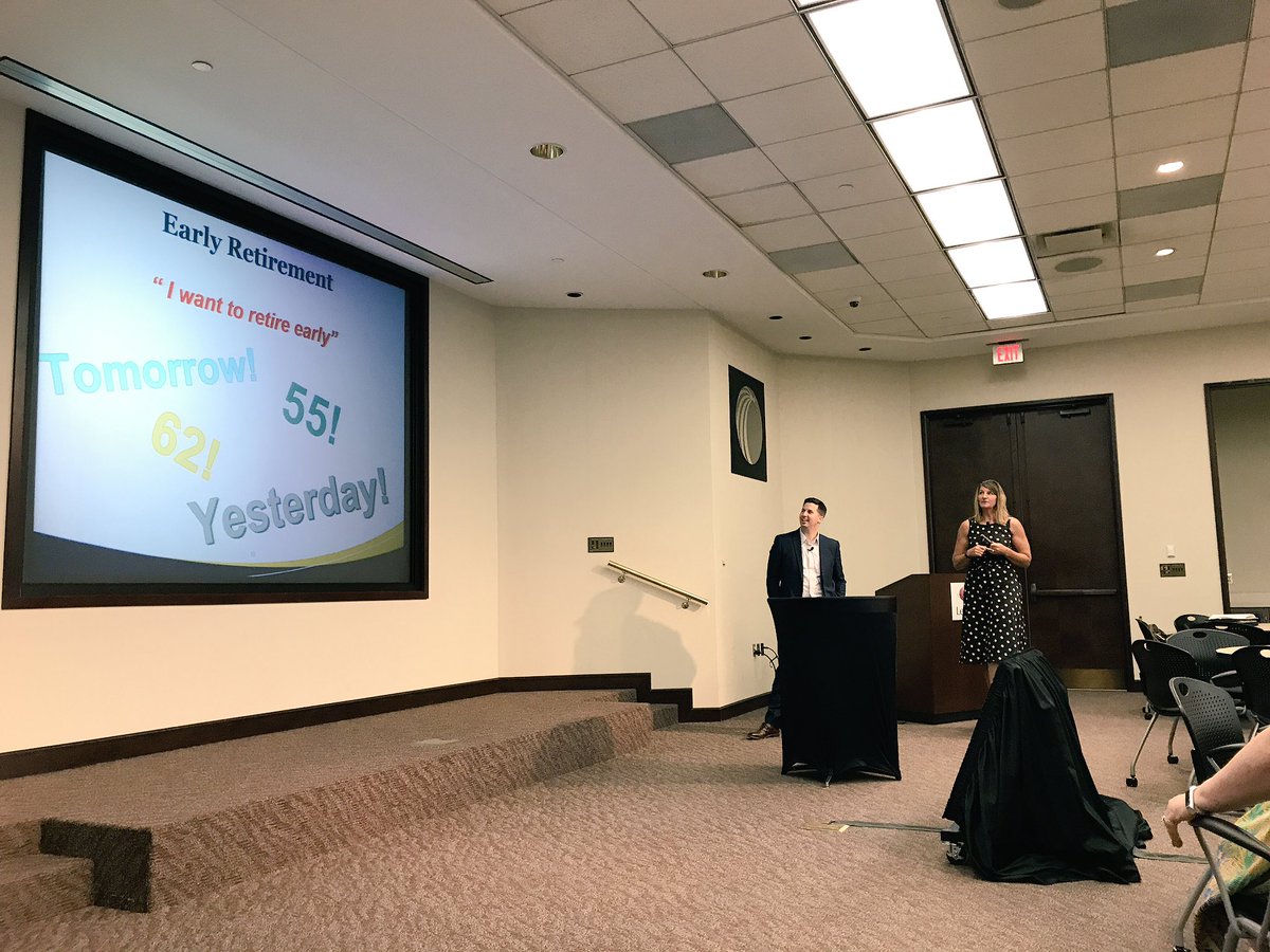 ErinShelby12's tweet photo. Peggy & Elliot giving some great advice to plan for my retirement @LN_PeggyStewart @lexis_WC #NorthwesternMutual #IWantToRetireEarly #LNWC https://t.co/RqYqcTtmLK