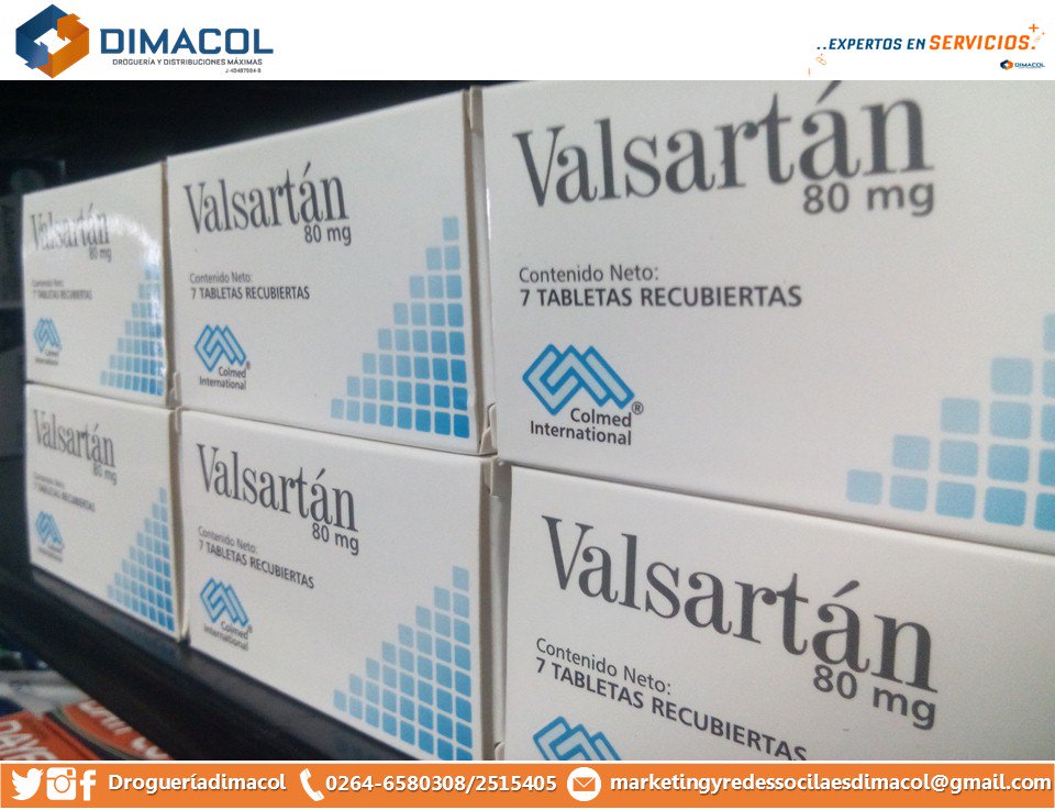 Dimacoldrog's tweet photo. #Valsartán #80mg #7Tabletas #Droguería #Dimacol #ExpertosEnServicios #Cabimas #CostaOriental #Zulia #Venezuela #EnvíosNacionales https://t.co/TPt5Bir5Es