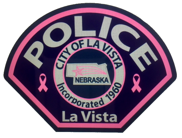 PinkPatchPrjct's tweet photo. Happy to welcome the @LaVistaPolice Dept to the #PinkPatchProject. They are our first partners from Nebraska &amp; are supporting @BooCancer. https://t.co/E5Ngc3bxgT