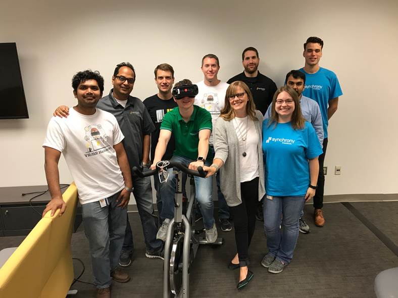 Innovation Station leadership hosted a #hackathon about #AR and #VR as a fun hands-on learning approach for new SYF employees.