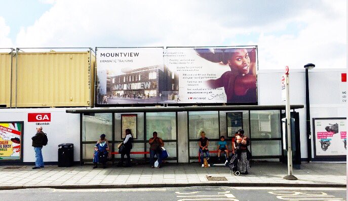 MountviewLDN's tweet photo. Banner is up on site to show our #peckham neighbours what's coming. The countdown has well and truly begun. 📷@thisisruler https://t.co/HnihWqidVg