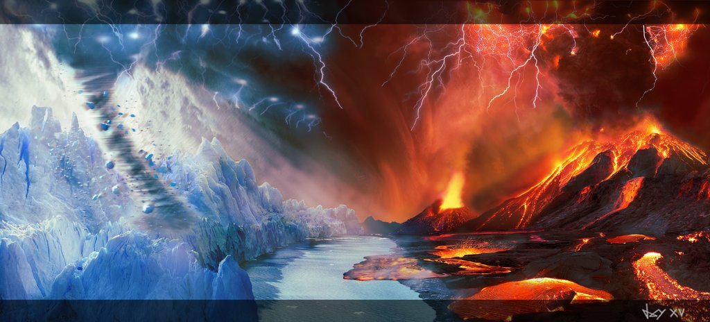 Ice and fire two legendary elements that have fought for years what would y...